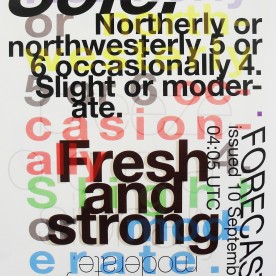 Sole - shipping forecast poster