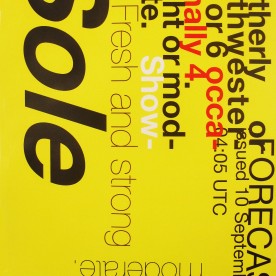 Sole - shipping forecast poster
