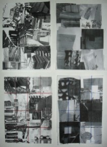 4 photocopies of collages